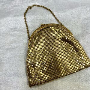 VINTAGE gorgeous mesh art deco kiss lock coin evening purse bag